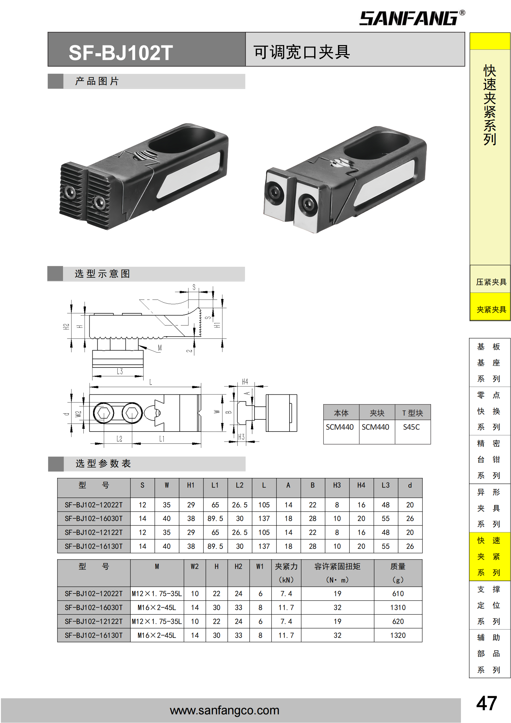 可調寬口夾具